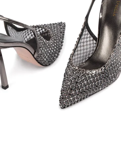 Le Silla Gilda 80mm slingback pumps 2299U090G3PPSTE922 - 3