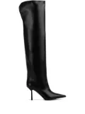 Le Silla Bella 120mm pointed-toe leather boots - Black
