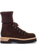 Le Silla St. Moritz 40m suede combat boots - Brown