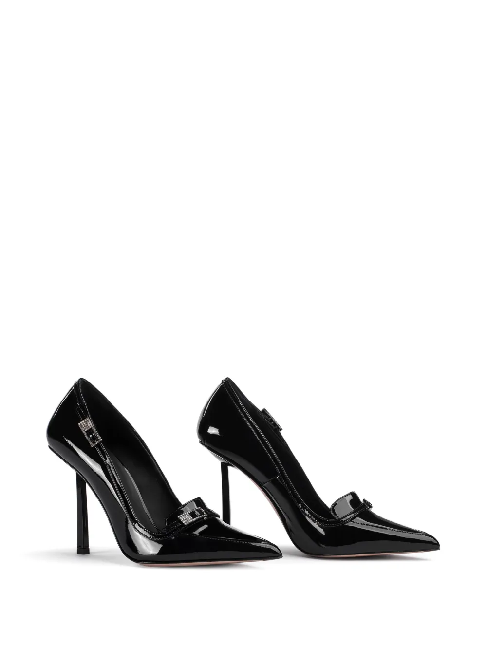 Le Silla Morgana lakleren pumps - Zwart