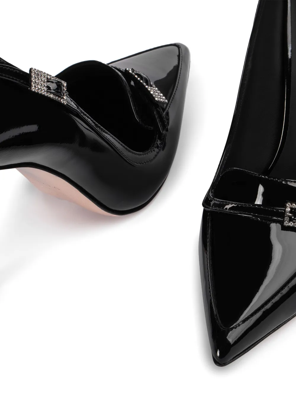 Le Silla Morgana patent-leather pumps Black