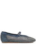 Le Silla Gilda crystal-embellished ballerina shoes - Blue