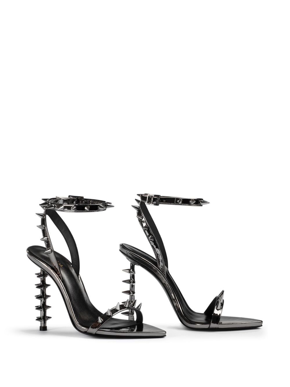 Shop Le Silla 120mm Jager Sandals In Silver