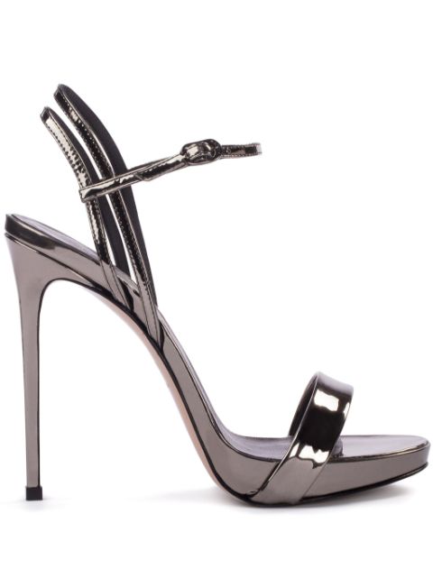 Le Silla Gwen 132mm metallic-effect sandals Women