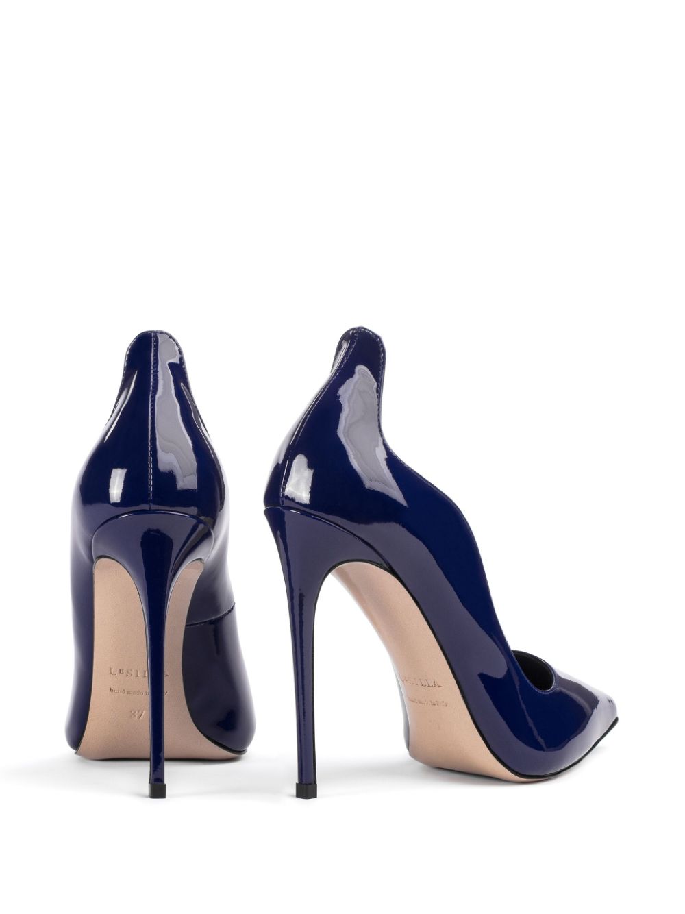 Le Silla Ivy pumps van lakleer 120 mm Blauw