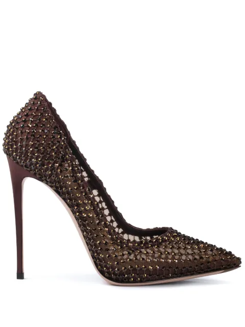 Le Silla Gilda 120mm rhinestone-embellished pumps