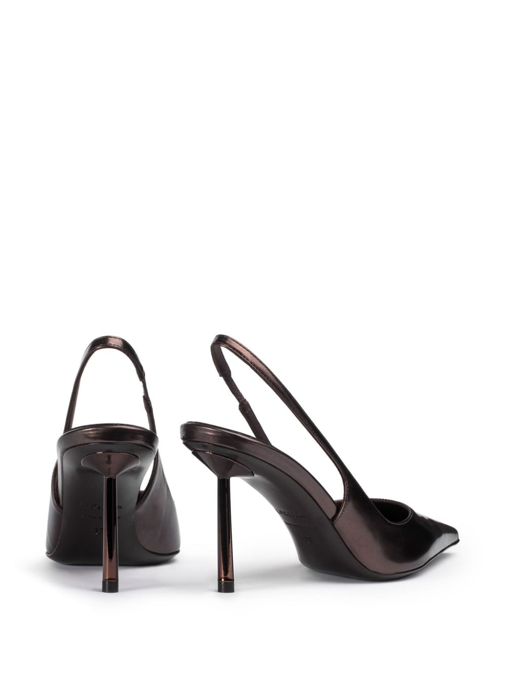 Shop Le Silla 80mm Bella Pumps In Brown