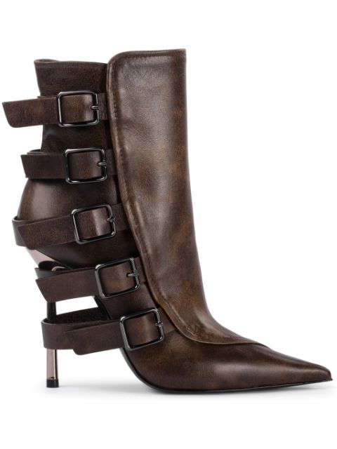 Le Silla 120mm Buckle Detailed Ankle Boots Women