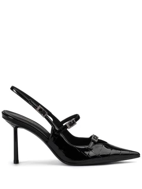 Le Silla Morgana 80mm leather pumps 