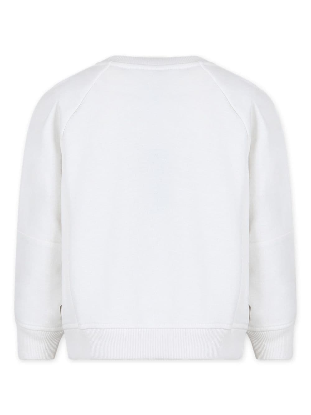 Shop Emporio Armani Amore Crew-neck Sweatshirt In White