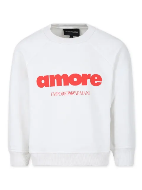 Emporio Armani Kids Amore crew-neck sweatshirt 