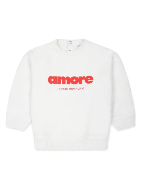 Emporio Armani Kids Amore crew-neck sweatshirt 