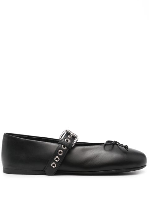 Miu Miu leather ballerina shoes Women