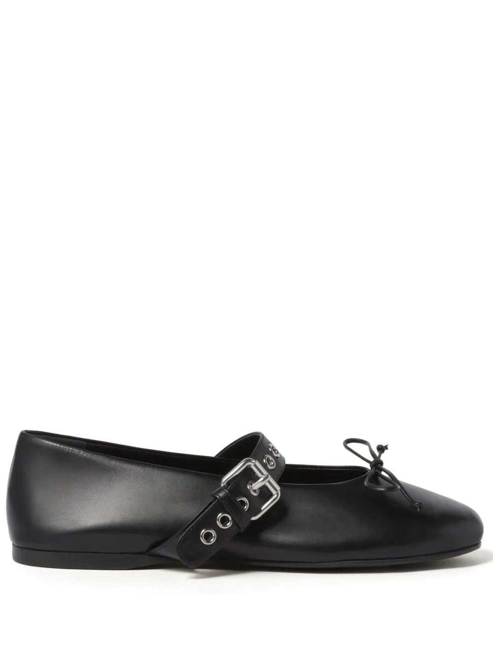 Miu Miu Patent Ballerina In Black