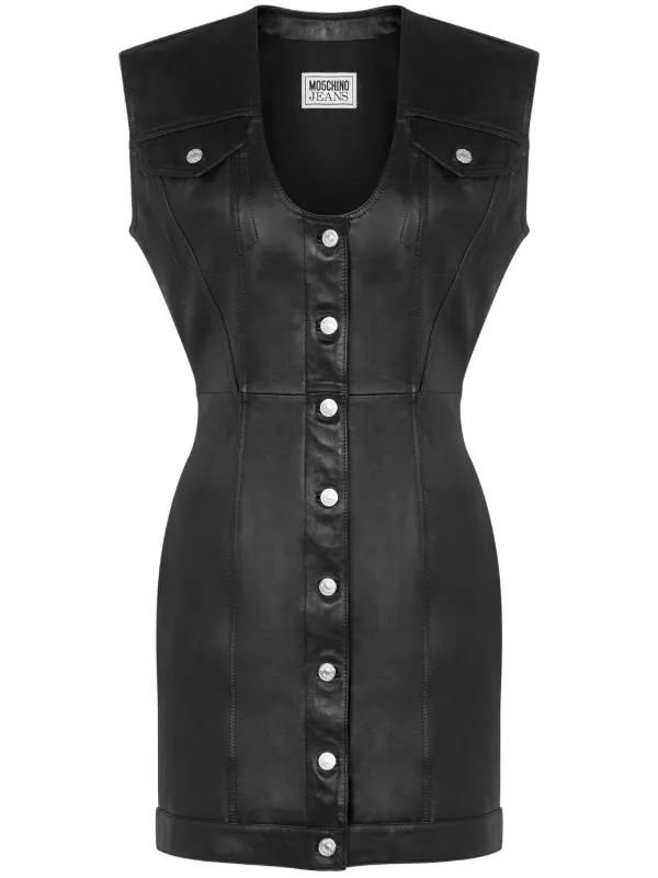 chinese dress ladies 2021 Black Leather Moto Dress, Size 6 – MARTINI CONSIGNMENT
