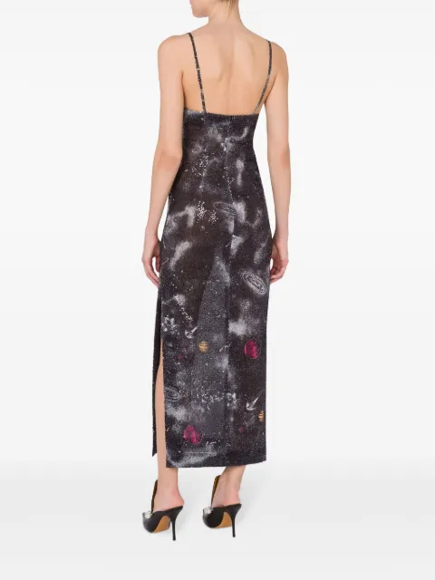 MOSCHINO JEANS astral pattern maxi dress A04488738 - 2