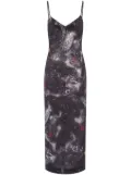 MOSCHINO JEANS astral pattern maxi dress - Grey