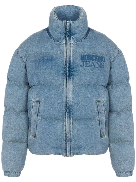 MOSCHINO JEANS cotton puffer jacket