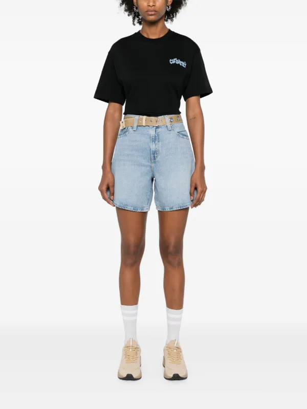 ◆Levi’s◆デニムショートパンツ Levi's ハイライズ デニムショーツ | ブルー | FARFETCH JP