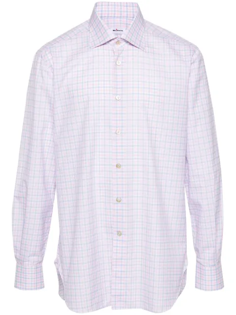 Kiton checked cotton shirt