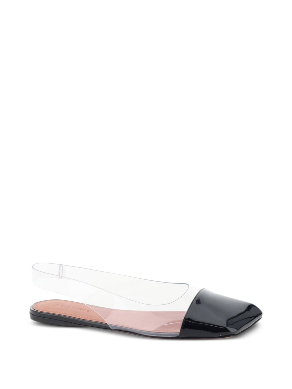 Amina Muaddi Ane slingback ballerina shoes - Zwart