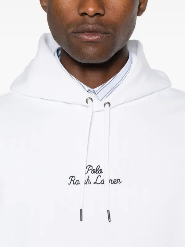 Polo Ralph Lauren logo-embroidered Hoodie | White | FARFETCH