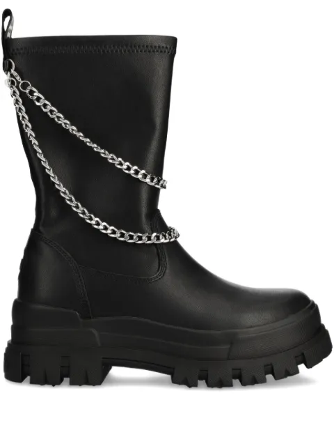Buffalo chain lug-sole boots