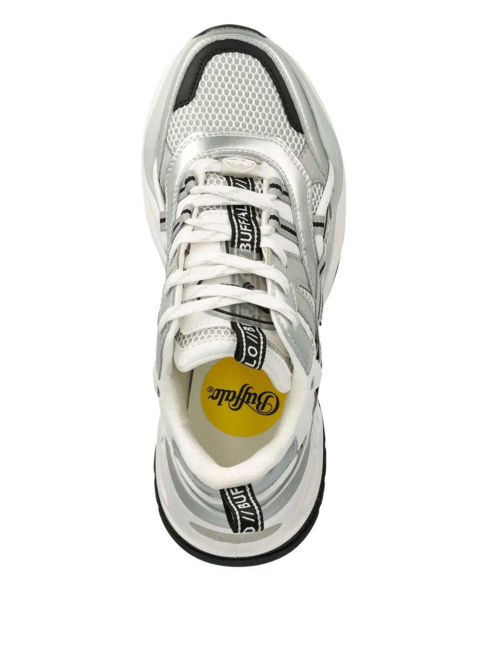 Buffalo Sneakers met mesh vlakken Grijs