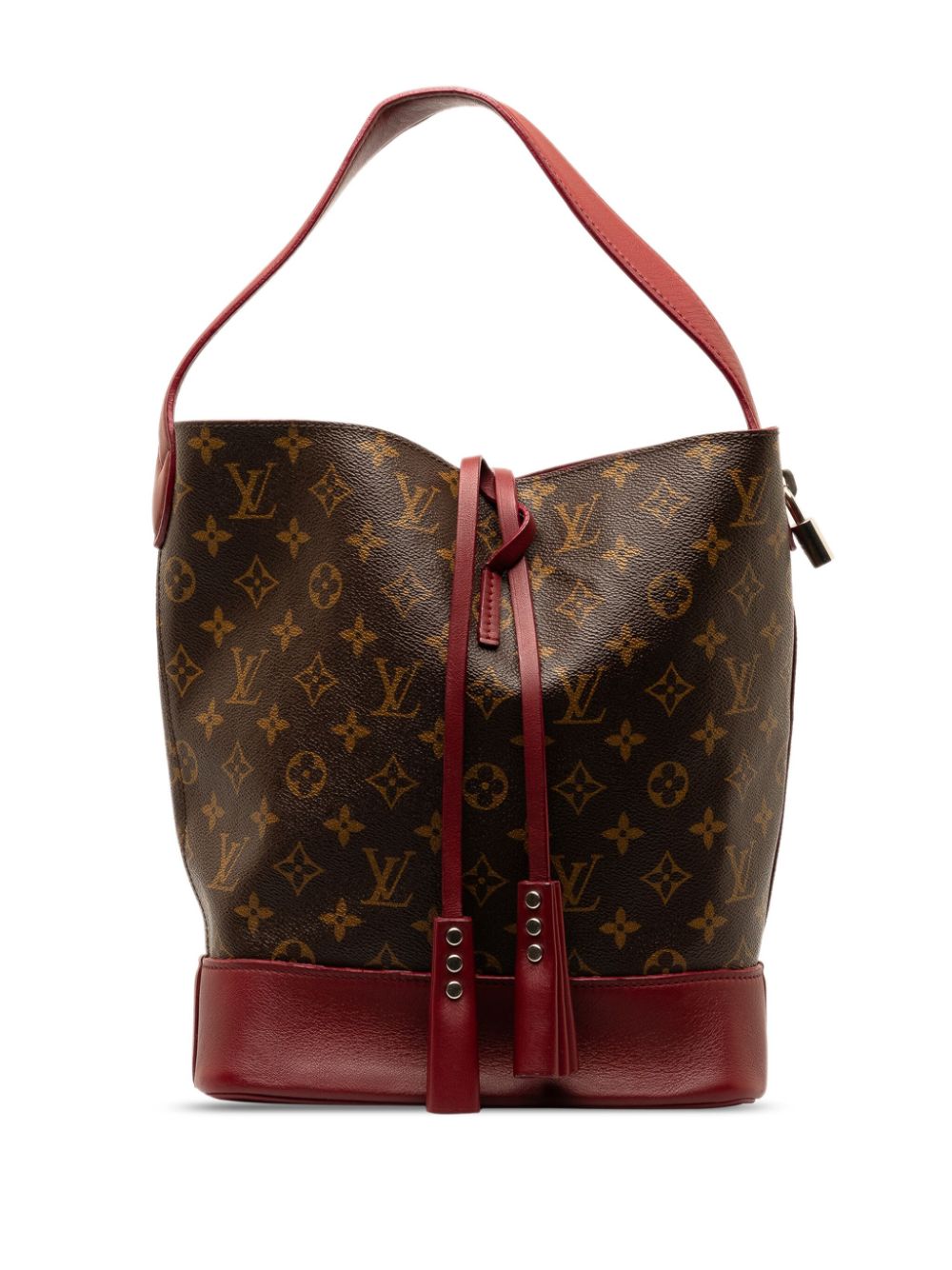 Pre-owned Louis Vuitton 2014 Monogram Idole Nn14 Gm Bucket Bag In Brown