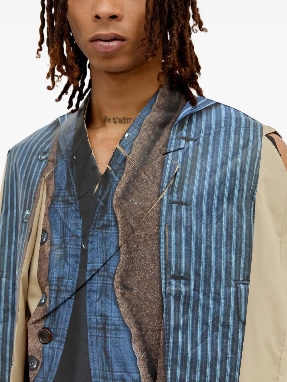 Comme des Garçons Homme Plus Mouwloos shirtjack Beige