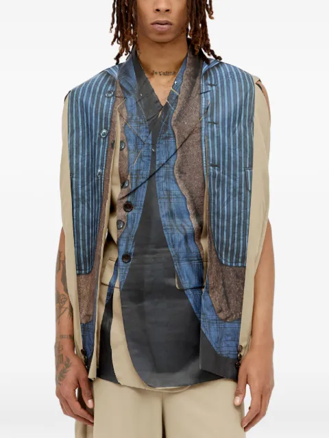 Comme des Garçons Homme Plus sobrecamisa sin mangas