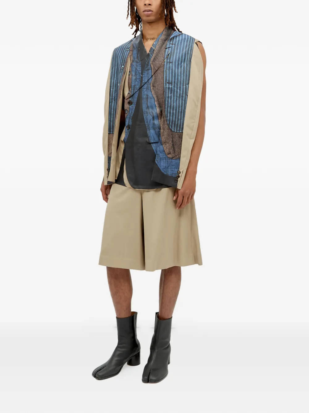 Comme des Garçons Homme Plus Mouwloos shirtjack Beige