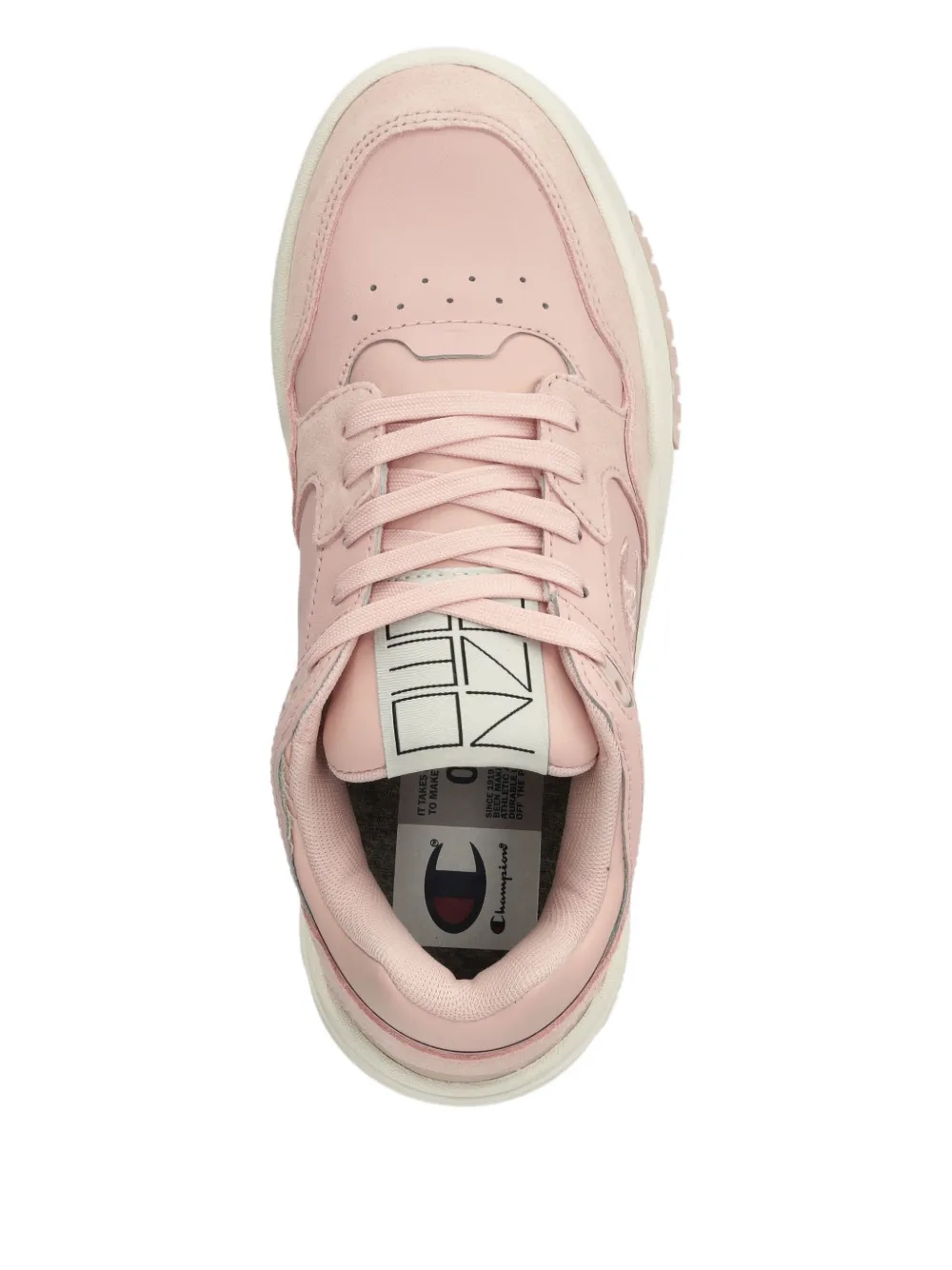 Champion Logo-detail Perforated Sneakers In Pink