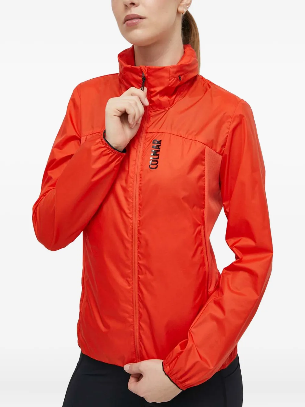 Colmar Windproof Zip-up Jacket In Orange