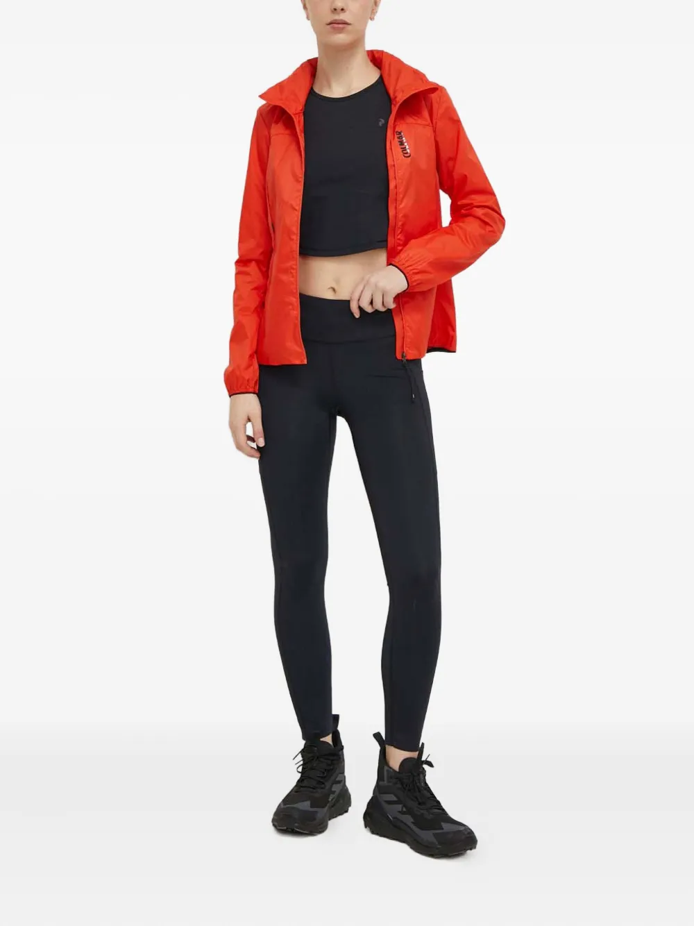 Colmar Windproof Zip-up Jacket In Orange