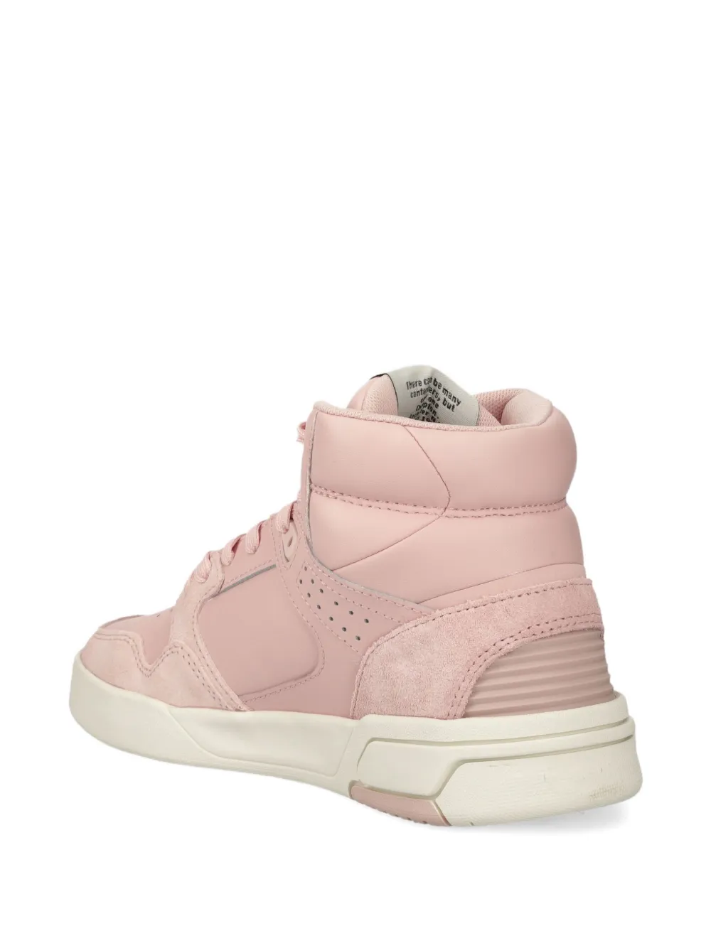 Champion Logo-appliqué High-top Sneakers In Pink