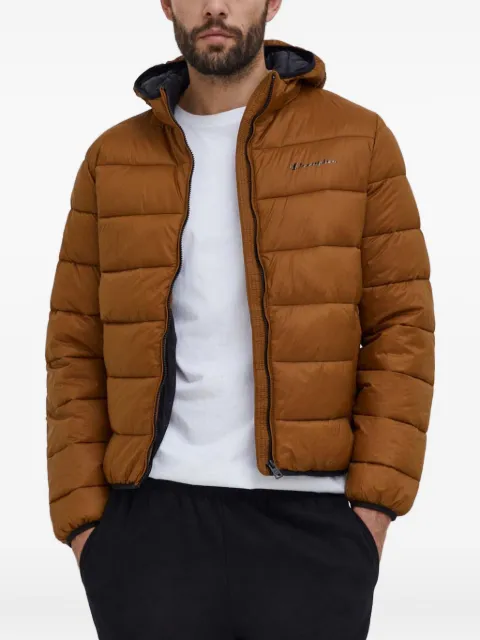 Champion logo-print hooded padded jacket