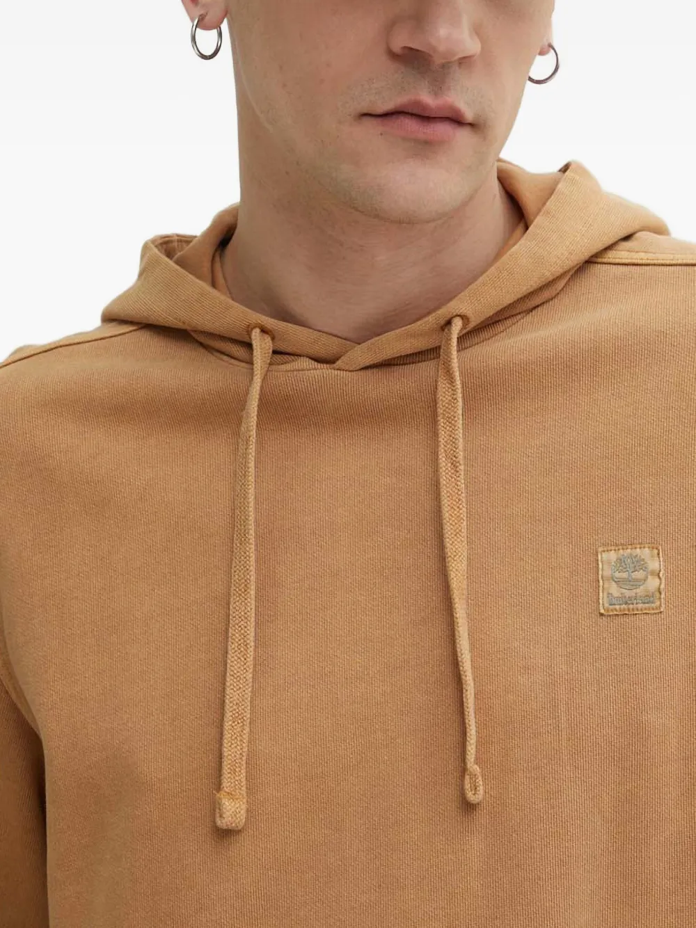 Timberland Hoodie met trekkoord en patch Bruin