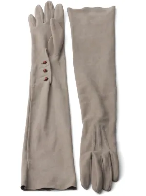 Miu Miu Shearling Gloves | Brown | FARFETCH