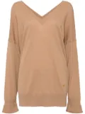 Stella McCartney v-neck long sleeve jumper - Brown
