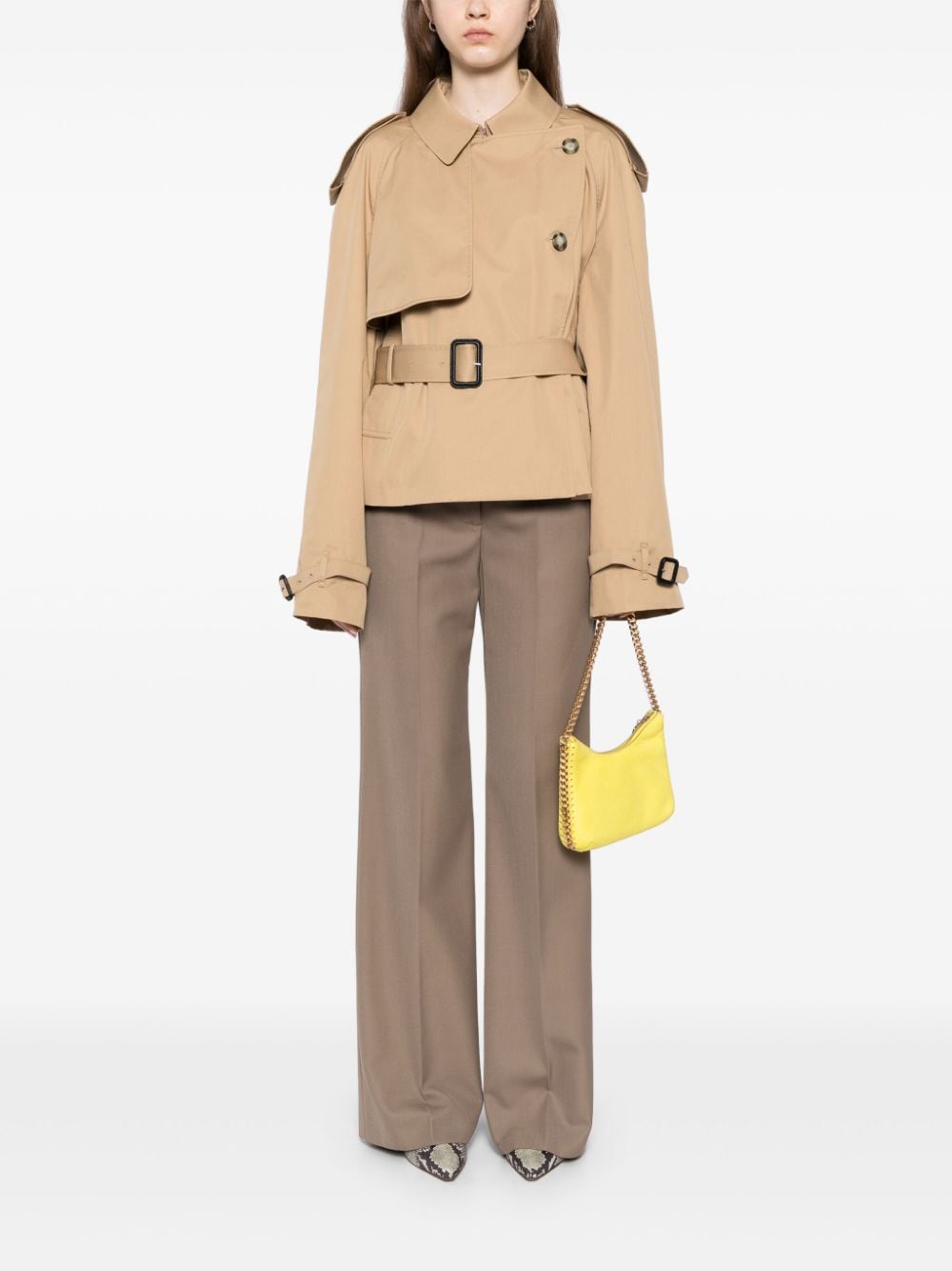 Shop Stella Mccartney Button-up Military Jacket In Brown