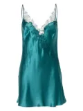 Carine Gilson V-neck silk nightdress - Blue