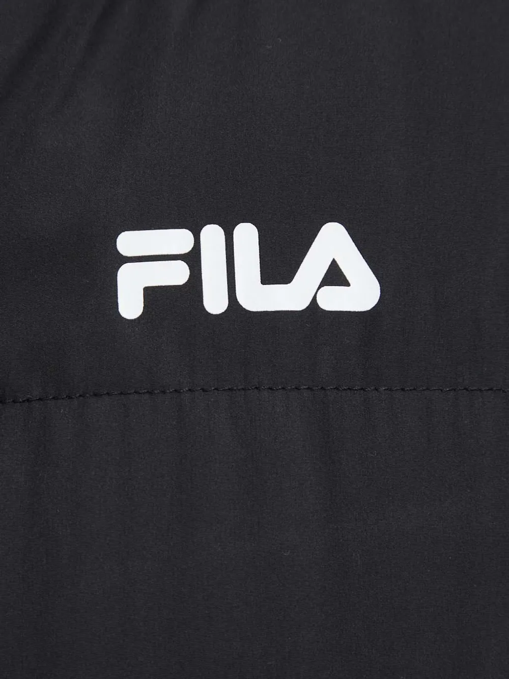 Fila Braunfels Hooded Puffer Coat In Black