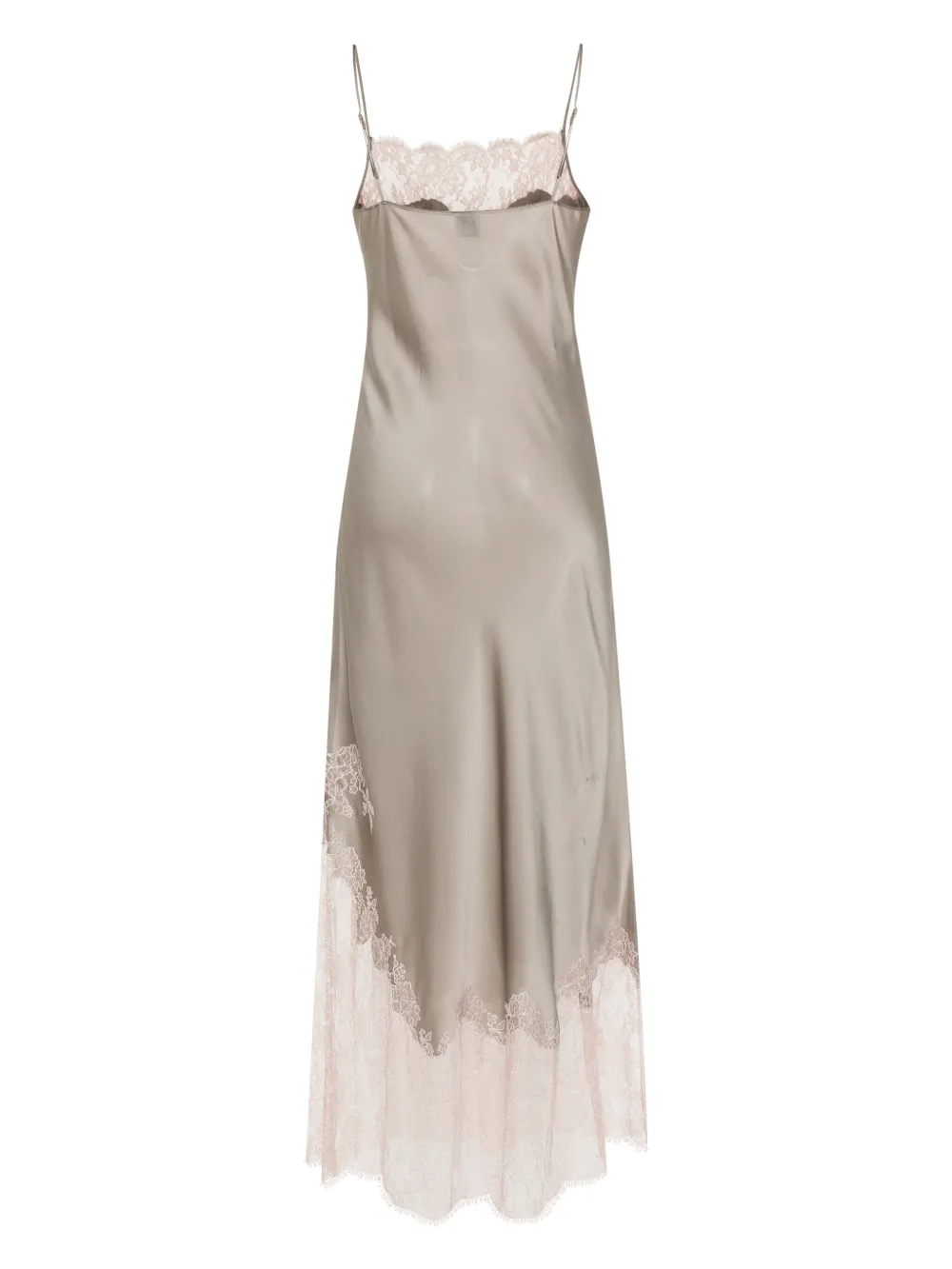 Carine Gilson Maxi-jurk met vierkante hals Grijs