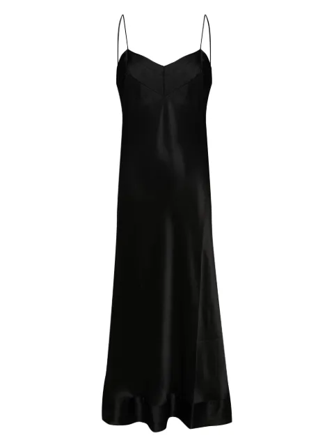 Carine Gilson V-neck silk maxi dress