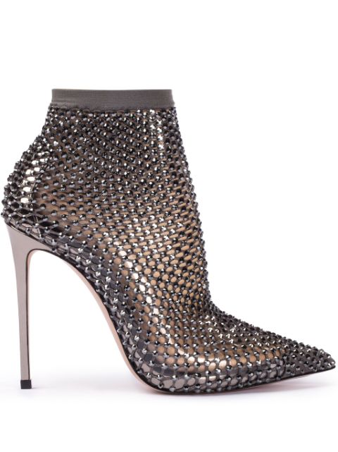 Le Silla Gilda 120mm mesh ankle boots Women