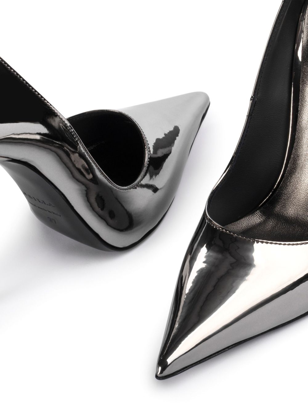 Le Silla Bella leren pumps Zilver