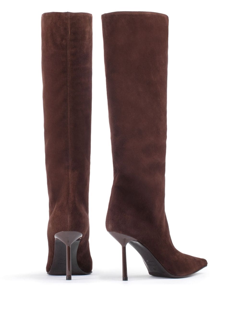 Shop Le Silla 80mm Bella Boots In Braun