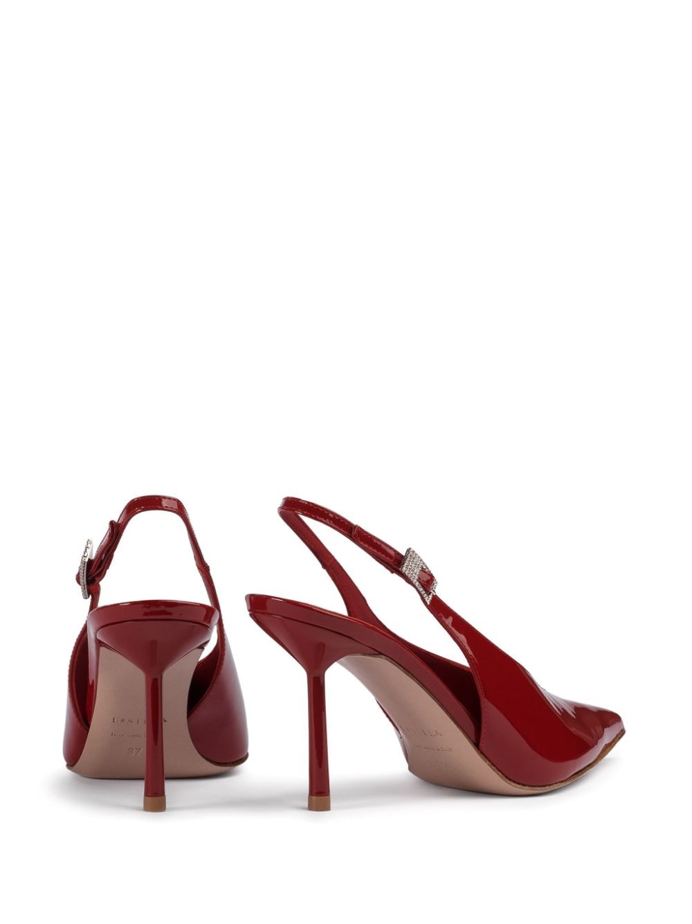 Le Silla Clivage 80 leren pumps Rood