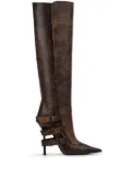Le Silla 120mm Pointed Boots - Brown